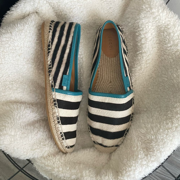 Authentic Gucci Pony-Style Calfskin Espadrilles (9.5) - Picture 1 of 6